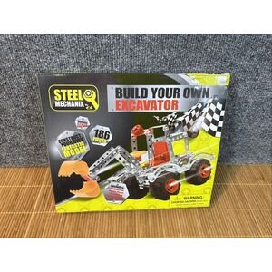 Build Your Own Excavator CK Steel Mechanix‎ 186 pieces. Ages 8+ Item # 71546 New